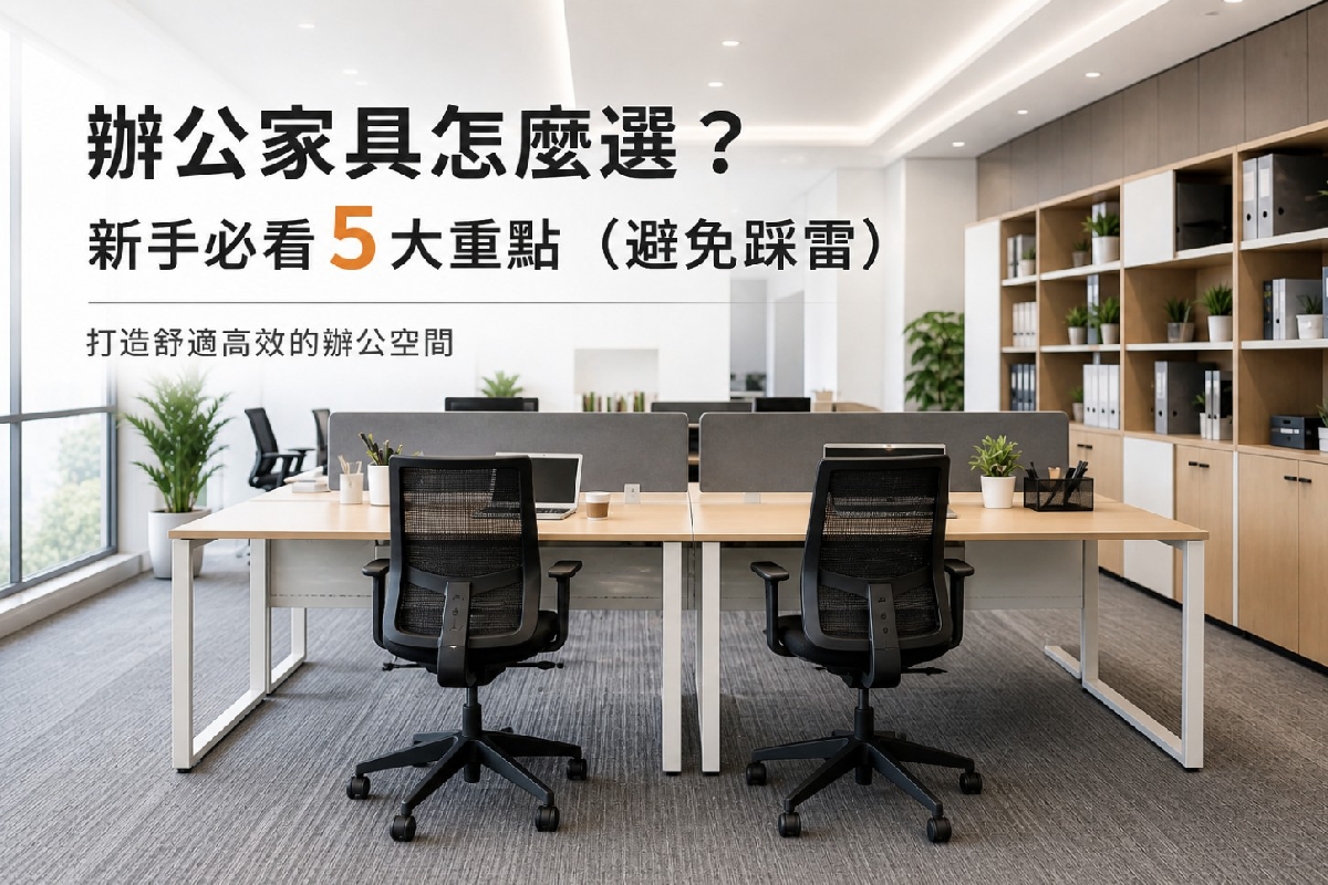 辦公家具怎麼選？新手必看5大重點（避免踩雷）