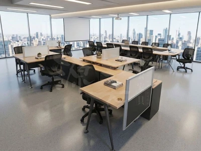 LA造型桌腳工作站案例09